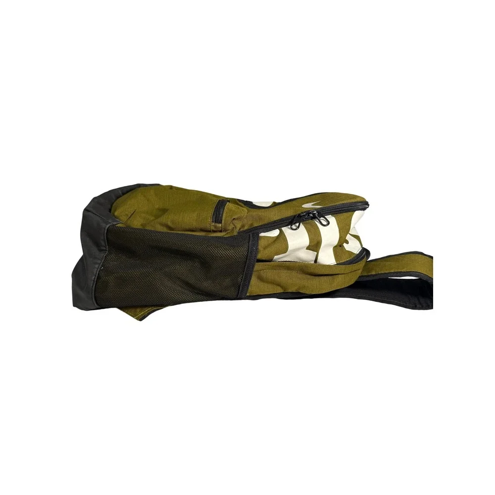Nike Brasilia JDI Backpack Kids OS Olive Green Graphic Swoosh BA5559-395
